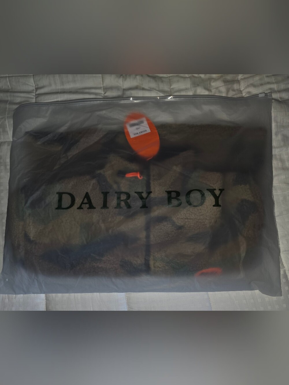 Dairy Boy FIRE! NWT! The Funky Fleece in Decoy Camo in Earth. XS/S. R2S! - Picture 8 of 12